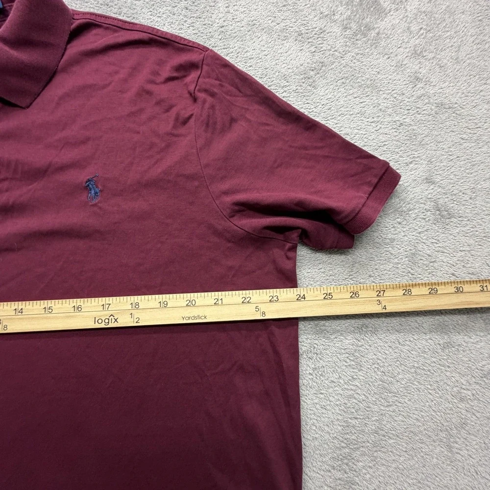 Polo Ralph Lauren Shirt Mens XL Red Pima Soft Touch Polo Classic‎ Logo Cotton